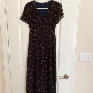 Madewell Floral Midi Dress